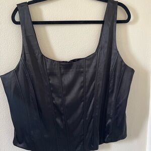 Talent Elegant Black Women's Corset Structure Top